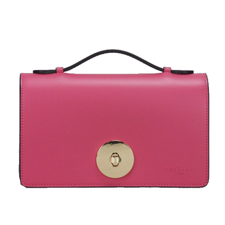 FredericT Amelia Small Leather Handbag in Hot Pink