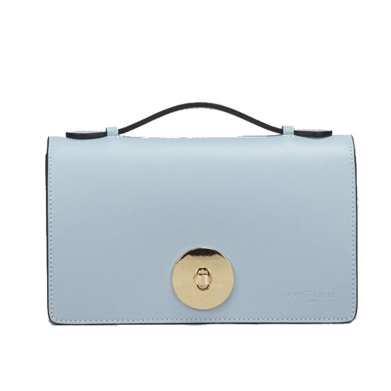 FredericT Amelia Small Leather Handbag in Light Blue