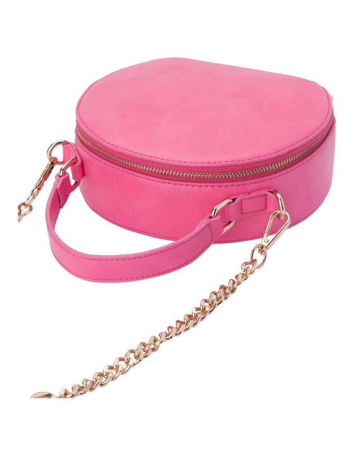 Olga Berg Maria Top Handle Bag in Fuchsia