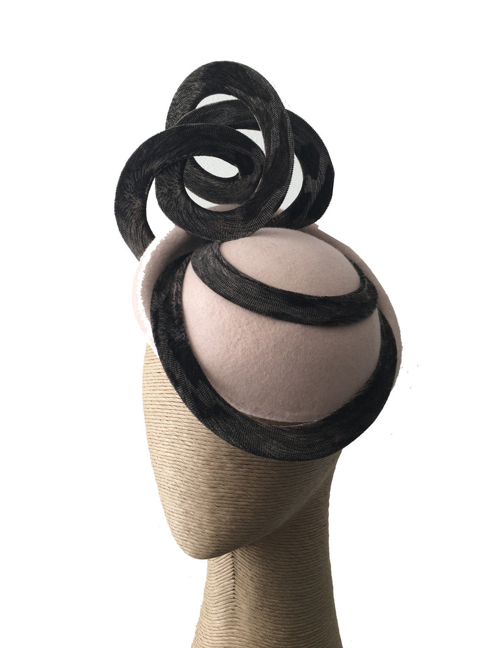 The Fillies Collection Beige Felt Hat with Loops