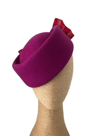 The Fillies Collection Grace Felt Hat with a Bow in various colours