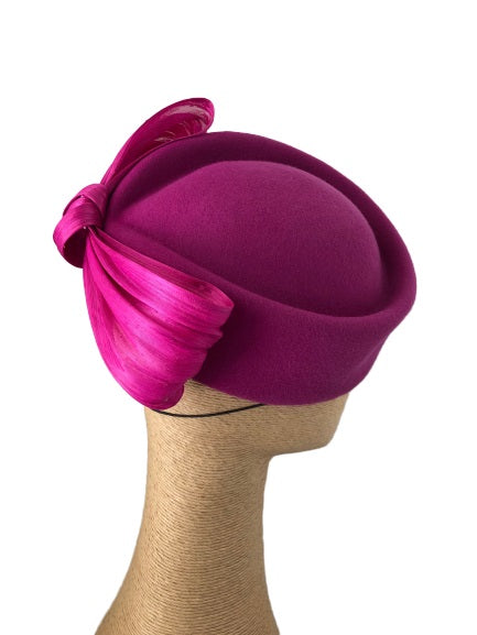 The Fillies Collection Grace Felt Hat with a Bow in various colours
