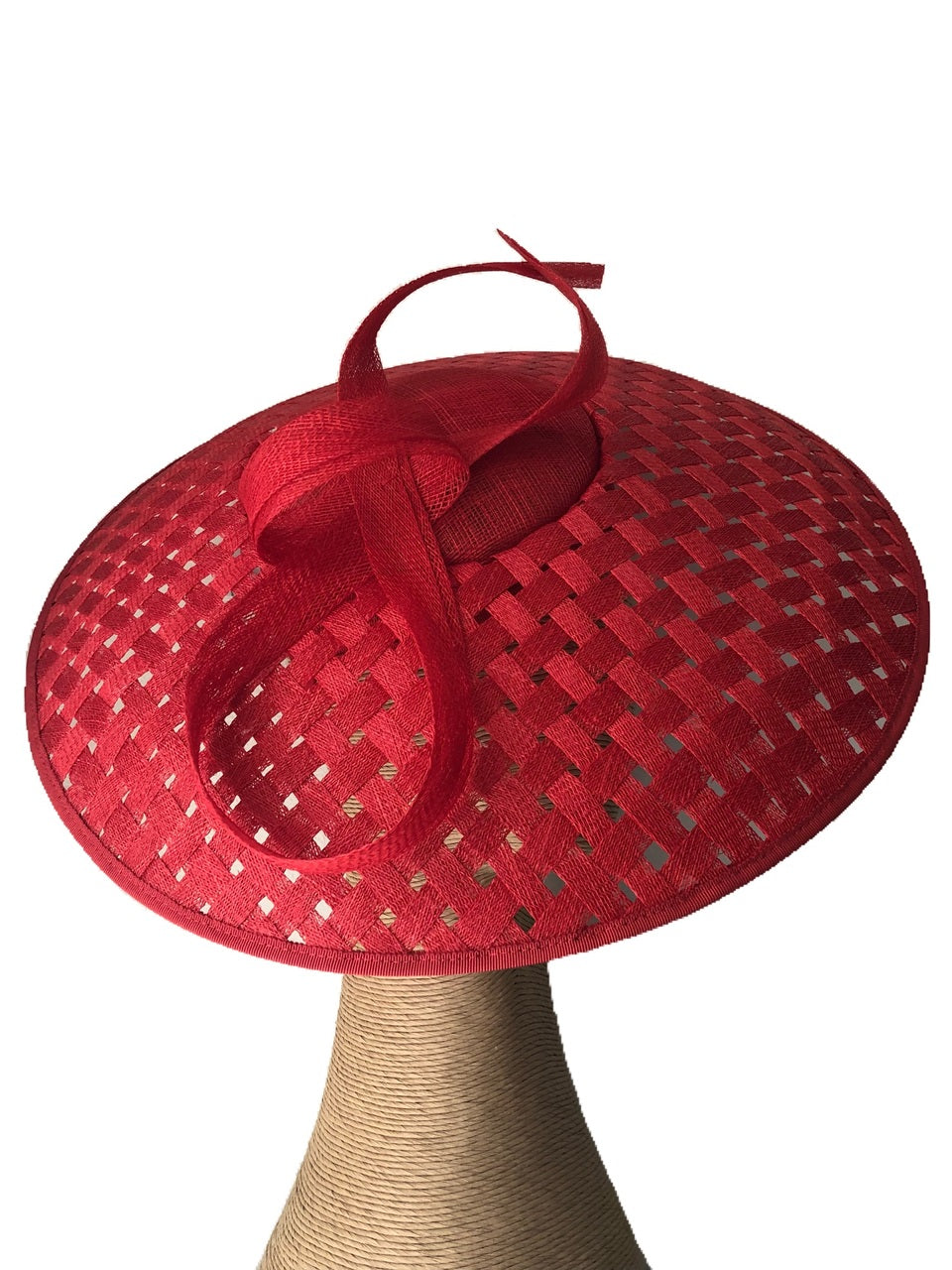 Fiona Powell Audrey Hat in Red on a Headband