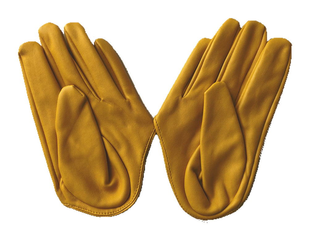 Get Racy Half Palm Gloves in Yellow