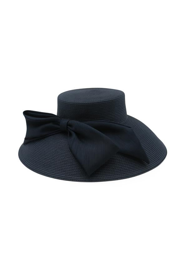 Morgan & Taylor Malika Droop Hat in Navy