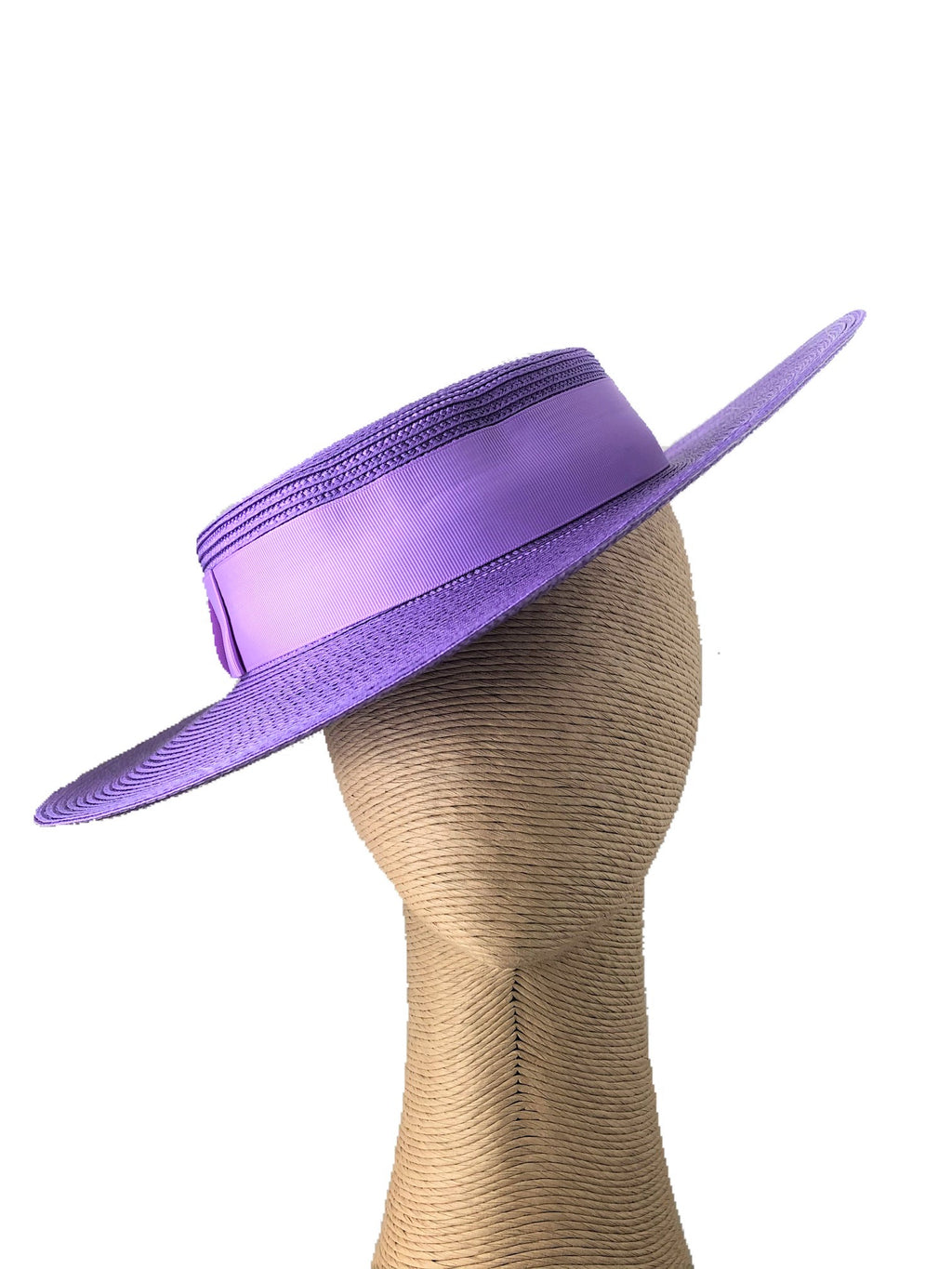 Morgan & Taylor Amora Boater Hat in Purple