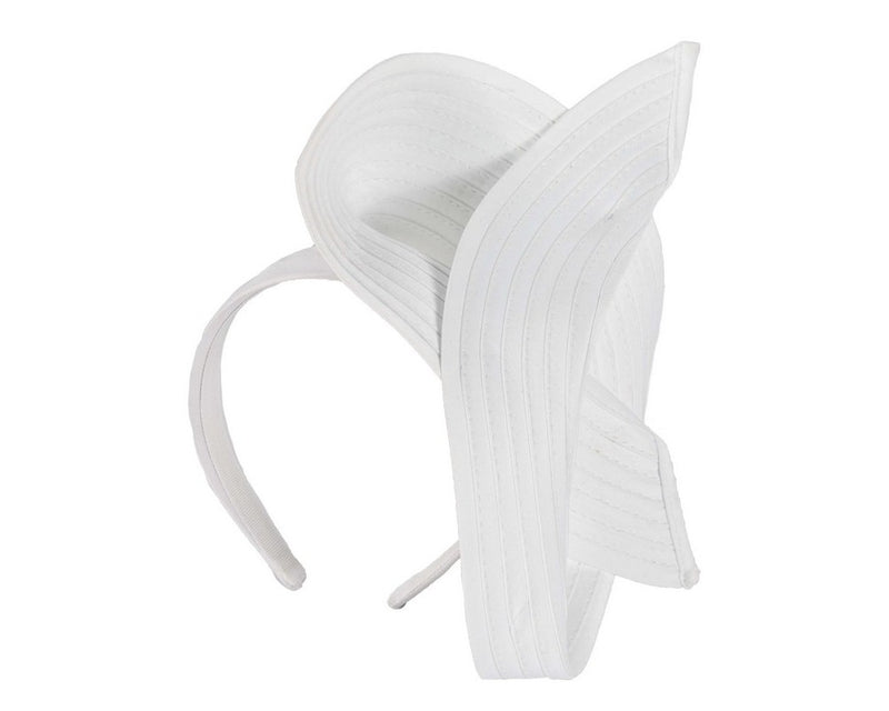 Max Alexander Judi Loop Headpiece on a Headband in White