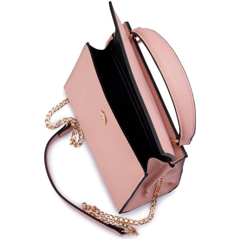 Veronica Double Sided Top Handle Bag in Blush