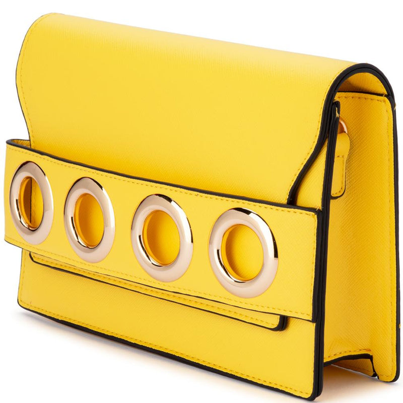 Kaia Shoulder Bag in Lemon Yellow