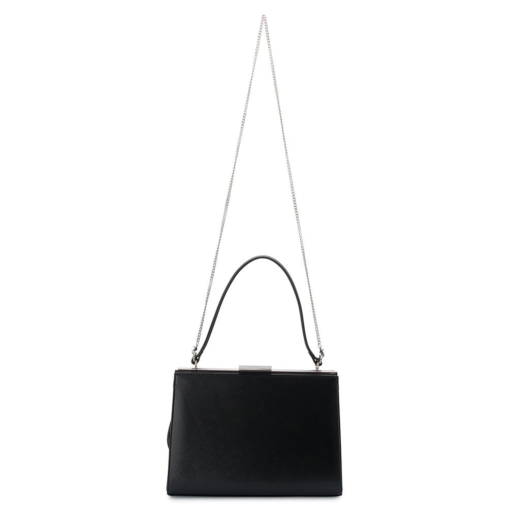 Olga Berg Harlyn Top Handle Bag in Black
