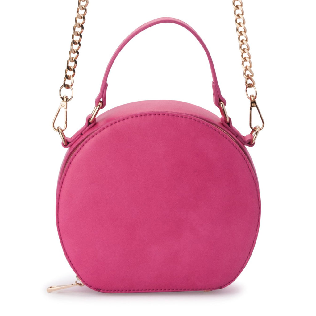 Olga Berg Maria Top Handle Bag in Fuchsia