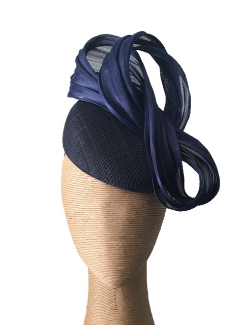 The Fillies Collection Jenny Hat in Navy with Loops