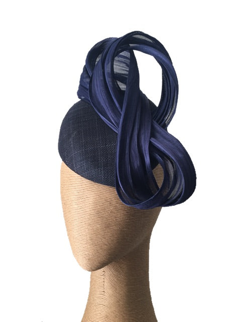 The Fillies Collection Jenny Hat in Navy with Loops