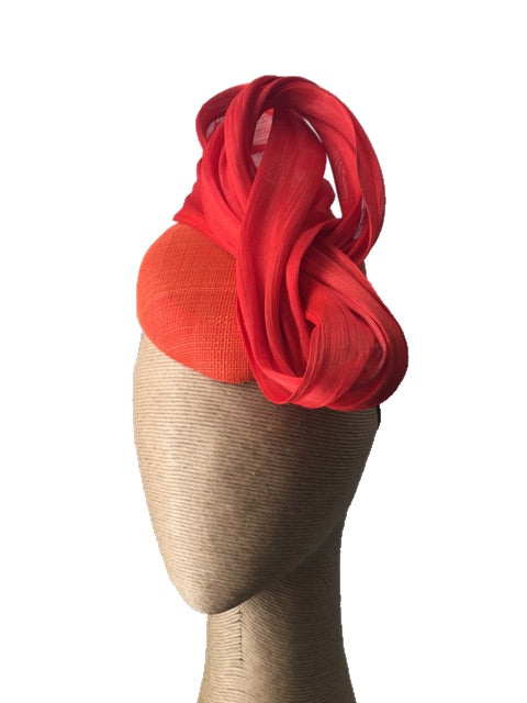 The Fillies Collection Jenny Hat in Orange with Loops