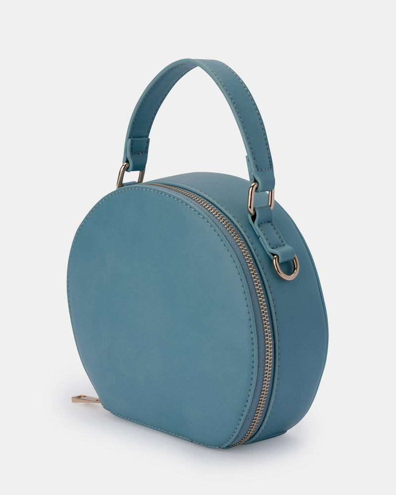 Olga Berg Maria Top Handle Bag in Blue